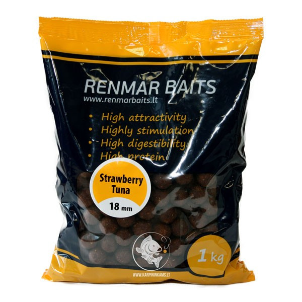 RENMAR BAITS Maasika-tuunikala boiler 1kg-Renmar Baits
