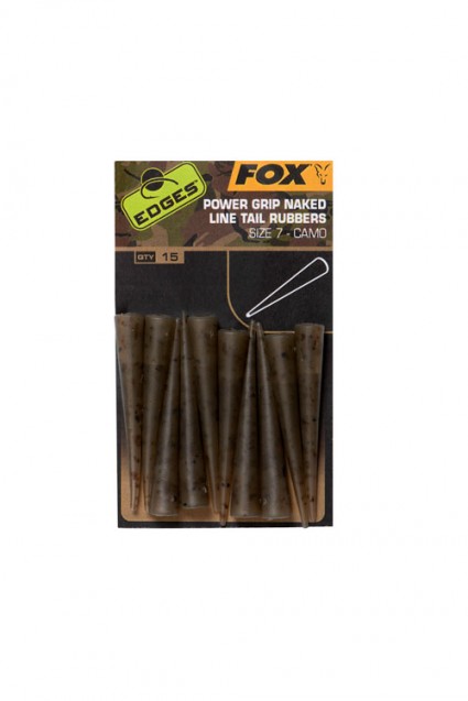 Gumelės Fox Edges Camo Naked Line Tail Rubbers Size 7