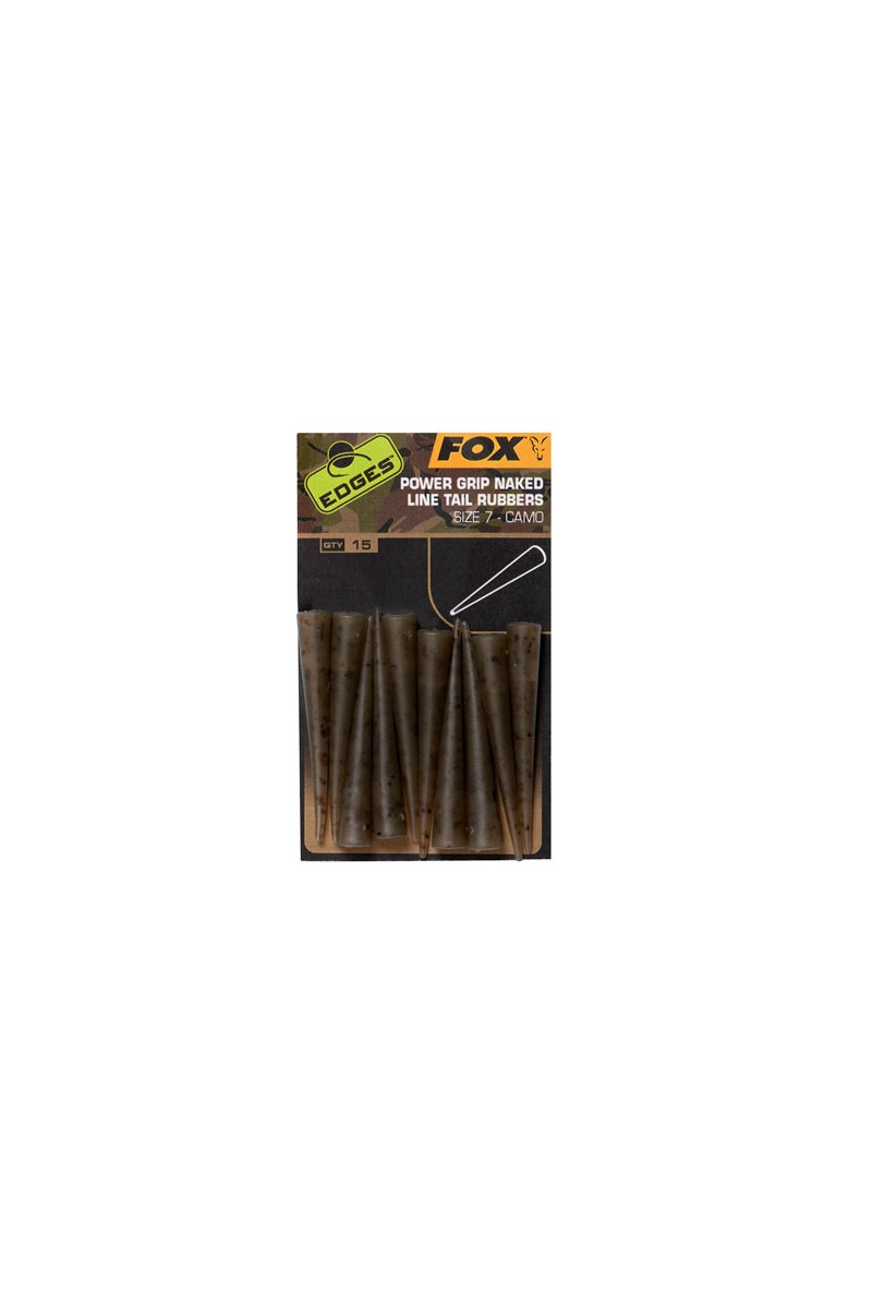 Edges Camo Naked Line Tail Rubbers Size 7-Fox