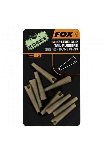 Gumelės Fox EDGES™ Slik® Lead Clip Tail Rubber sz 10