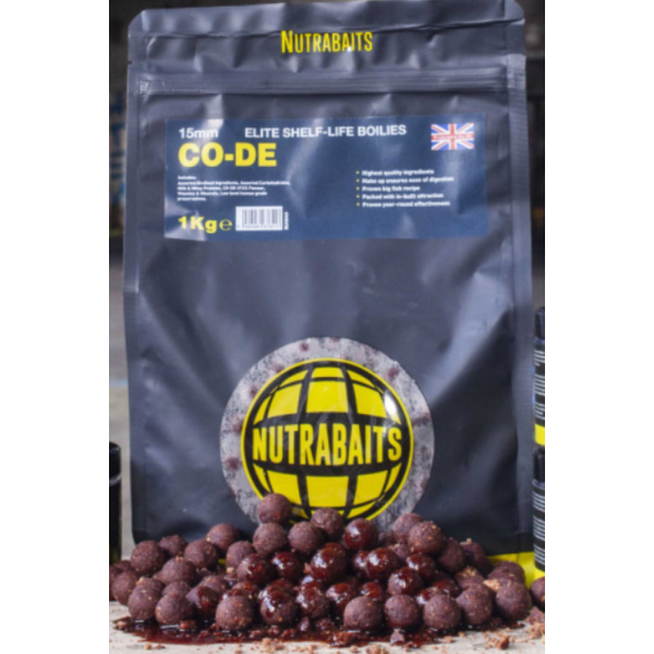 Boiliai Nutrabaits SHELF-LIFE BOILIES CO-DE 1kg-Nutra Baits