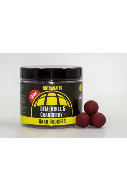 Boiliai Nutrabaits HARD HOOKERS BFM Krill & Cranberry