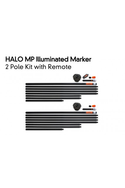 Halo apgaismots marķiera stabs — 2 stabu komplekts ar tālvadības pulti