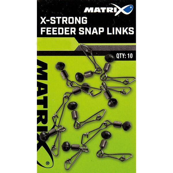 X-Strong Feeder Bead Snap Links suurus 12-Matrix