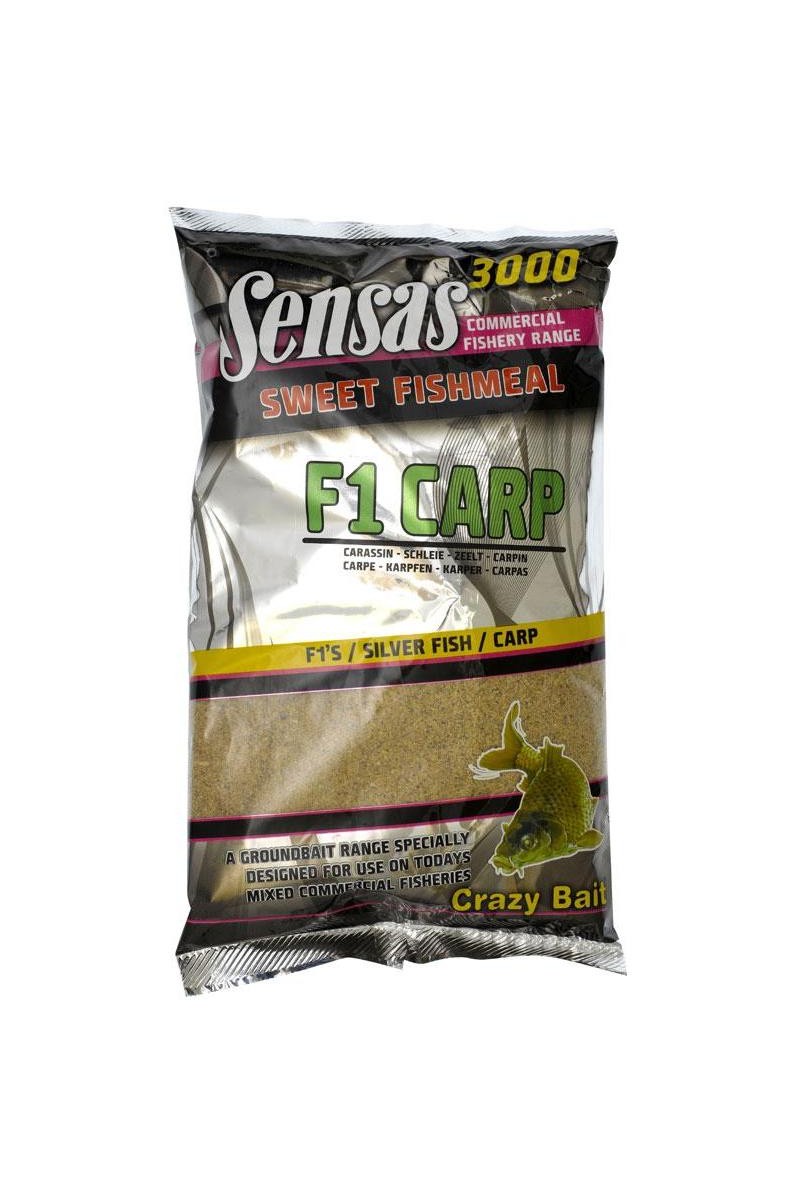 Jaukas Sensas 3000 UK Commercial Sweet Fishmeal F1 Carp 1 kg-Sensas