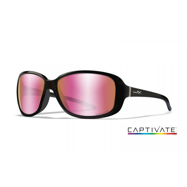 Brilles Wiley X AFFINITY Captivate Rose Gold Gloss Black Frame-Wiley X