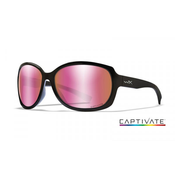 Akiniai Wiley X MYSTIQUE Captivate Rose Gold Gloss Black Frame-Wiley X