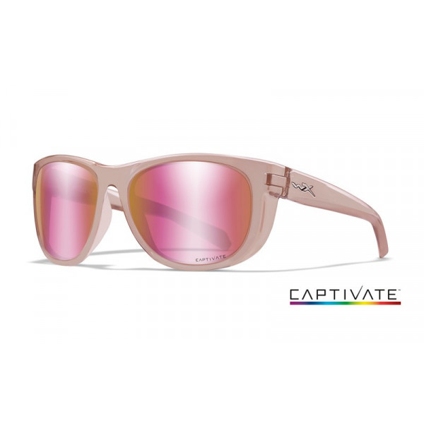 Glasses Wiley X WEEKENDER Captivate Rose Gold Crystal Blush Frame-Wiley X