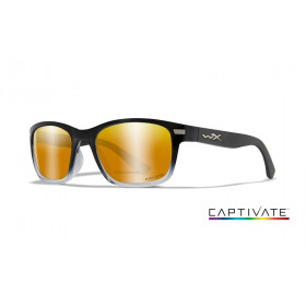 Glasses Wiley X HELIX Captivate Bronze Mirror Gloss Black Fade to Clear Crystal Frame