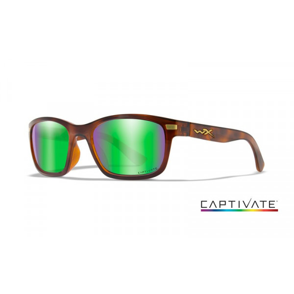 Wiley X HELIX Captivate Green Mirror Gloss Demi Frame-Wiley X