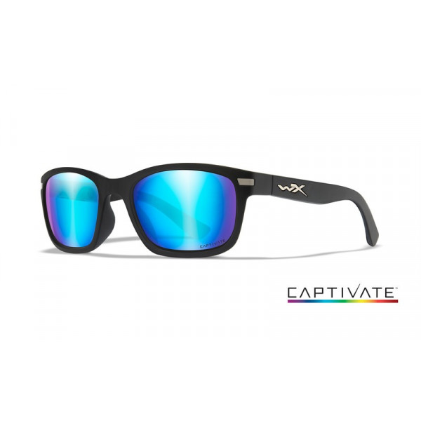 Wiley X HELIX Captivate Blue Mirror Matte Black Frame-Wiley X