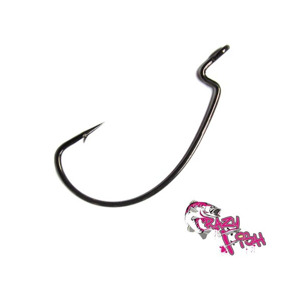 Kabliukai Crazy Fish Offset Hooks Big Game-Crazy Fish