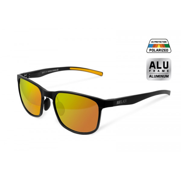 Polarized sunglasses Delphin SG BLACK orange glasses-Delphin