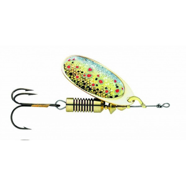 Twisted by DAM Nature 3D Spinner Brown Trout-DAM