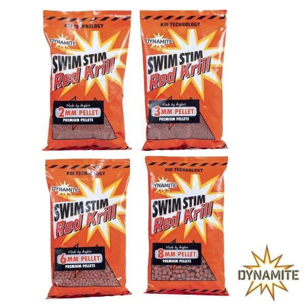 Peletės Dynamite Swim Stim Red Krill Pellets 900g-Dynamite