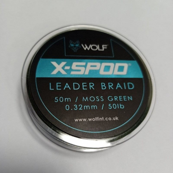 Pintas Pavadėlinis Valas Wolf X-SPOD Braided Shockleader 50m-Wolf