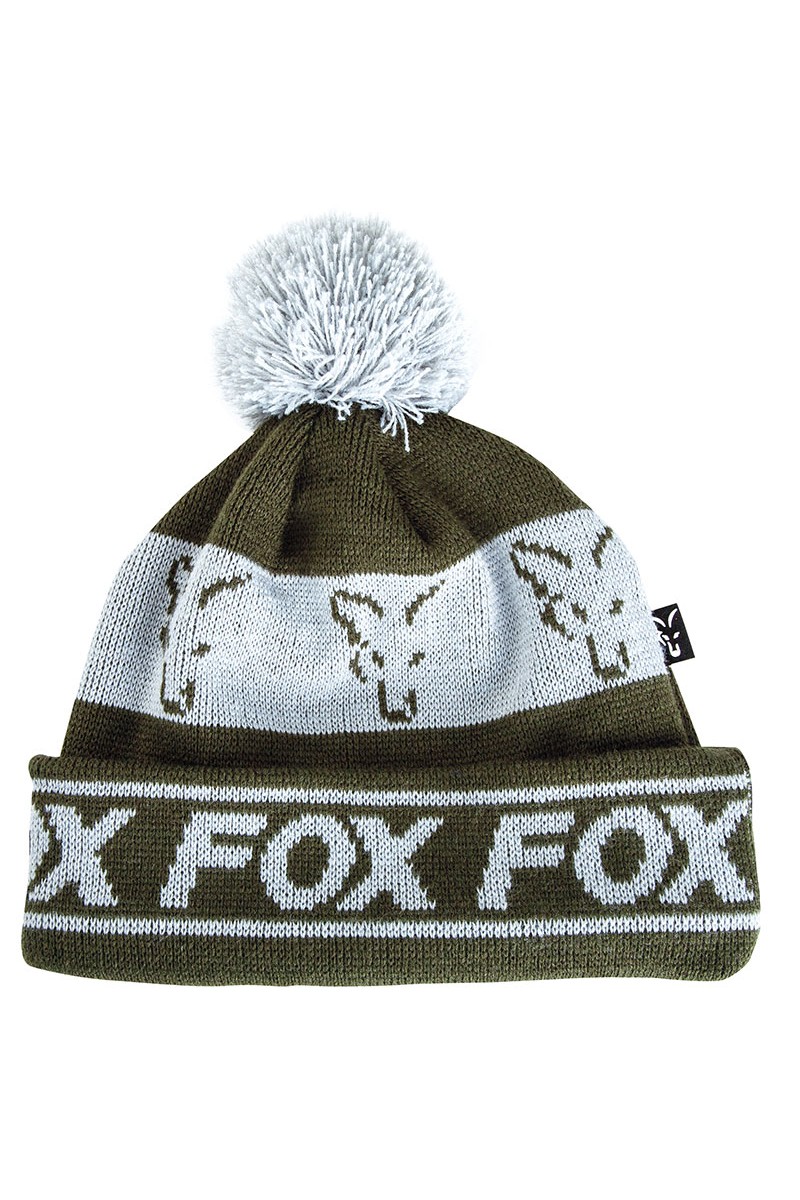 Žieminė Kepurė Fox Green/Silver - Lined Bobble Hat-Fox