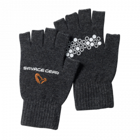 Pirštinės Savage Gear Knitted Half Finger Glove