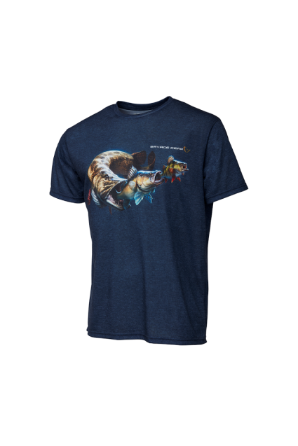 Marškinėliai Savage Gear Cannibal T-Shirt Blue