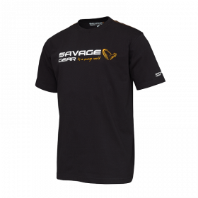 Marškinėliai Savage Gear Signature Logo Black