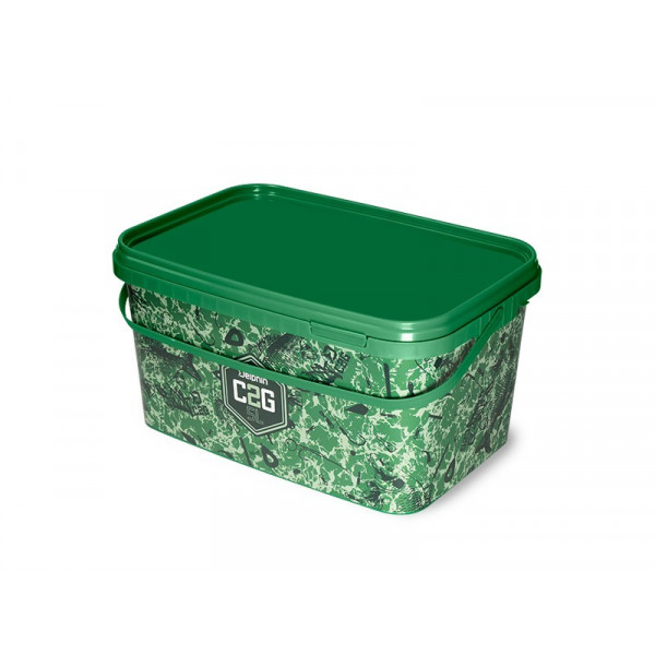 Square bucket with a lid Delphin C2G / camouflage 5L-Delphin