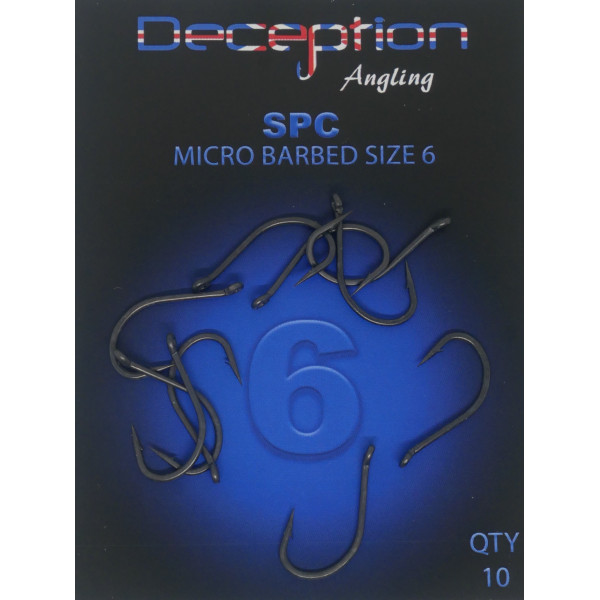 Micro Barbed Hooks SPC (STRAIGHT POINT CHOD) Deception Angling-