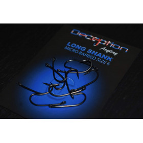 Micro Barbed Hooks LONG SHANK Deception Angling