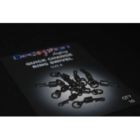 Quick Change Ring Swivels size 8 qty : 10 Deception Angling