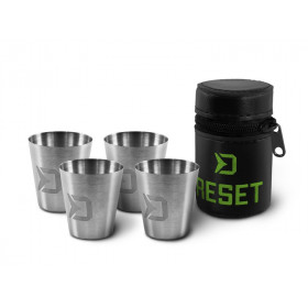 Stainless steel cup set Delphin RESET 4in1