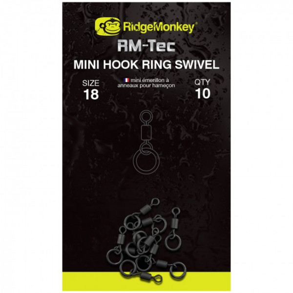 RidgeMonkey RM-Tec Mini Hook Ring Swivel-RidgeMonkey