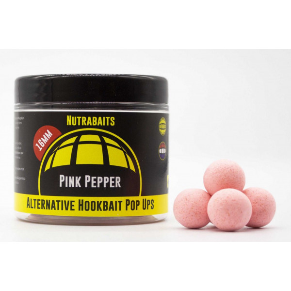 Plaukiantys Boiliai Nutrabaits Pink Pepper Pop-Ups-Nutra Baits