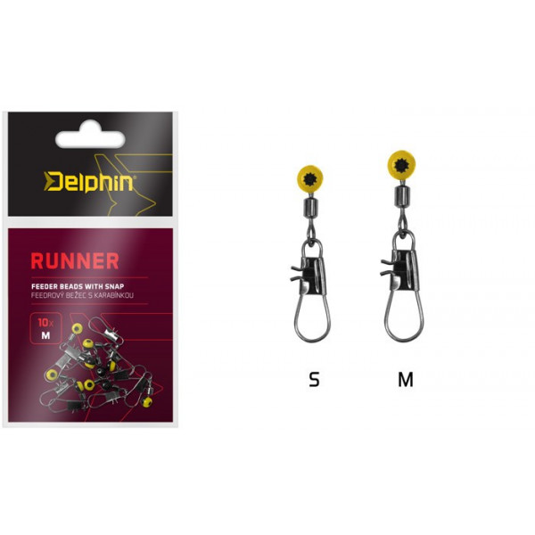 Feeder runner with snap Delphin RUNNER / 10pcs-Delphin