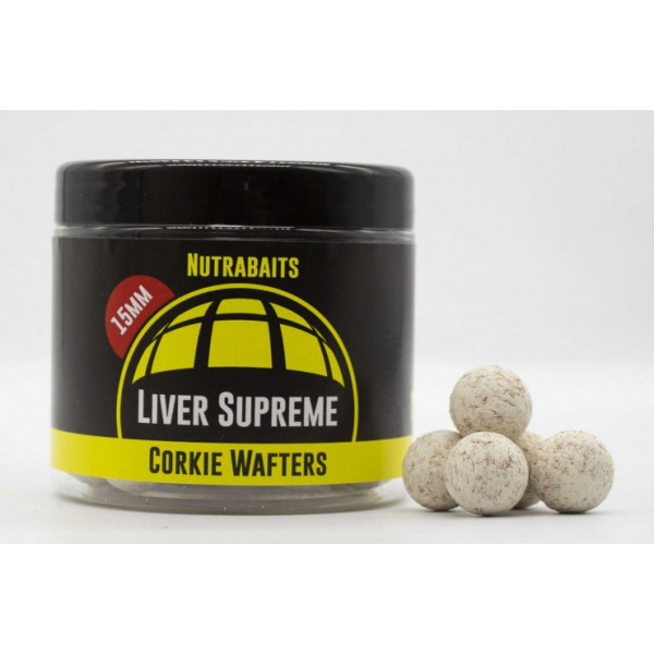 Balansujące kulki proteinowe Nutrabaits Liver Supreme Wafters-Nutra Baits