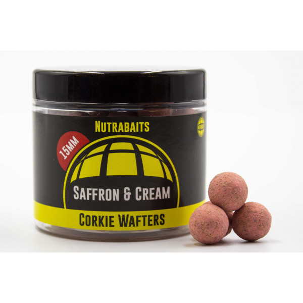 Balancing Boilies Nutrabaits Saffron & Cream Wafters-Nutra Baits