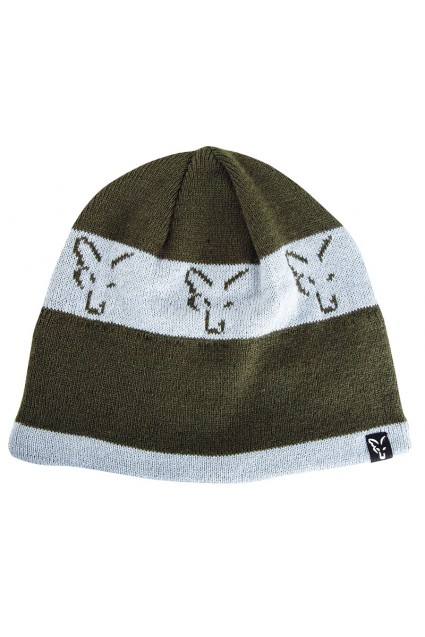 Winter hat Fox Green & Silver Beanie