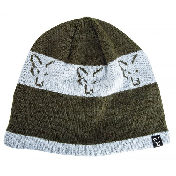 Winter hat Fox Green & Silver Beanie-Fox