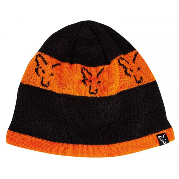 Черно-оранжевая шапка Fox-Fox