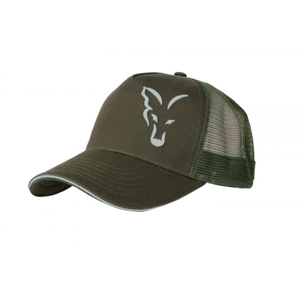 Czapka z daszkiem Fox Zielono-srebrna czapka typu trucker-Fox